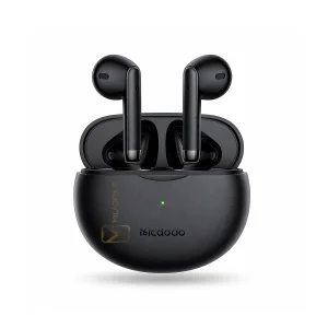 هدفون بی سیم مک دودو مدل TWS Earbuds Lite مشکی همراه کیس شارژ